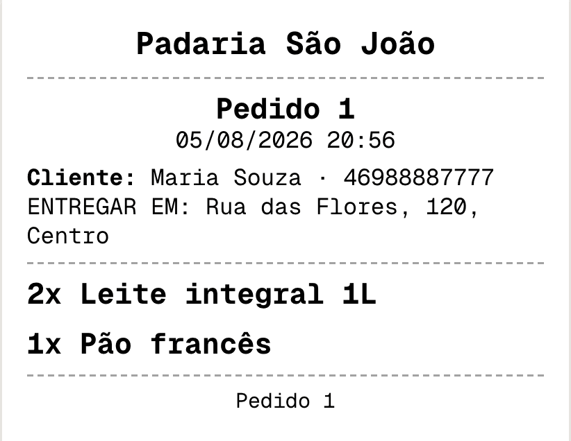 Comanda impressa